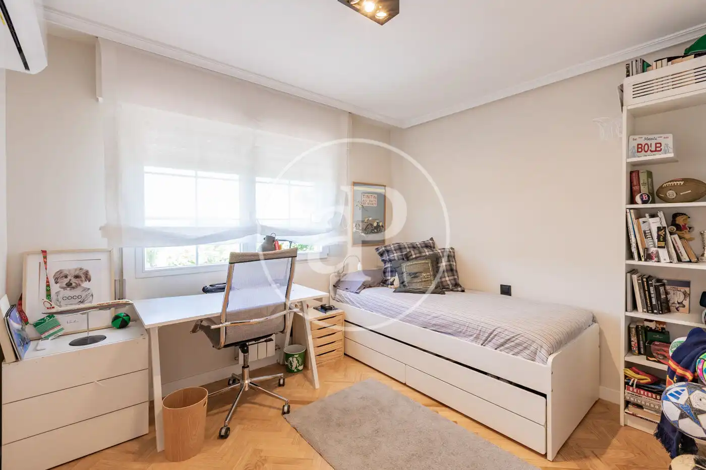 Habitación de Casa adosada de alquiler en Las Rozas de Madrid con Aire acondicionado, Calefacción y Jardín privado