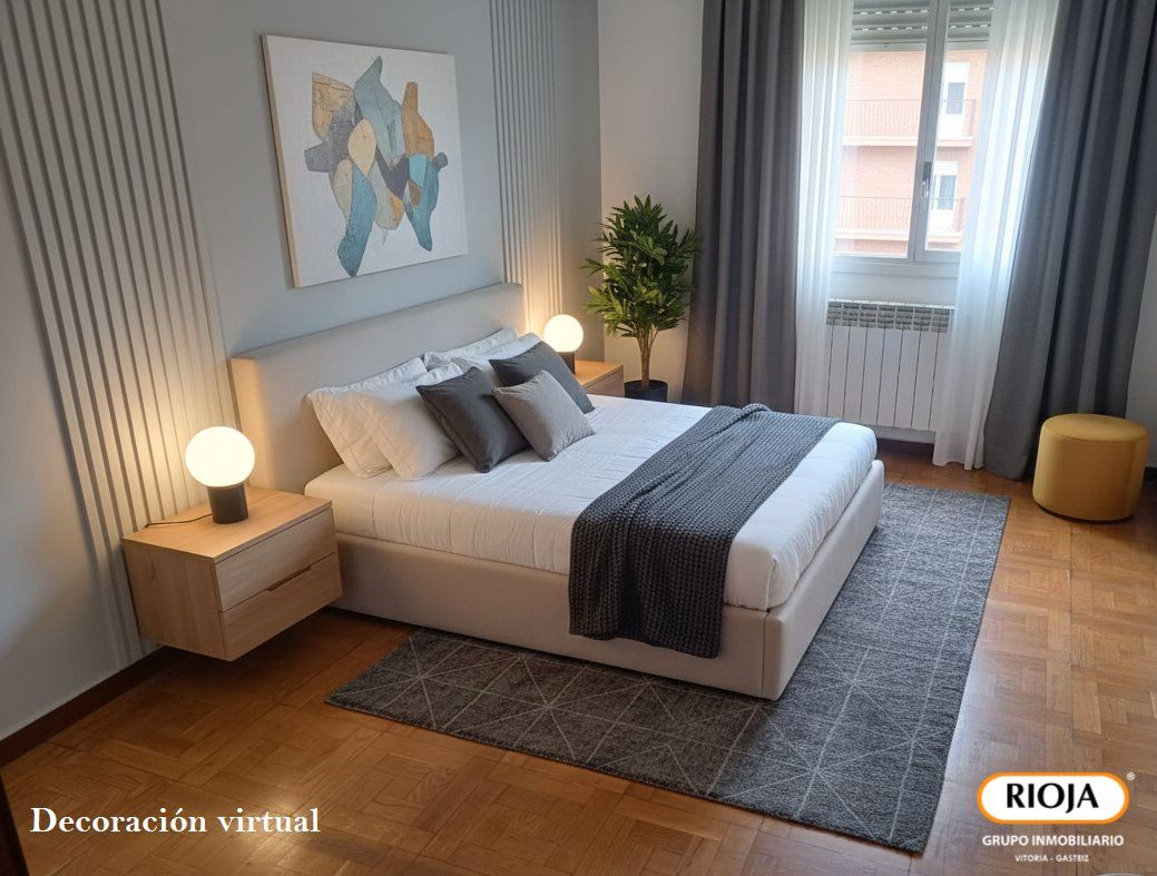 Bedroom of Flat for sale in Vitoria - Gasteiz  with Heating, Terrace and Storage room