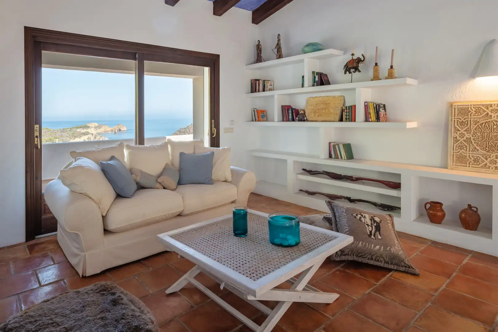 Sala d'estar de Casa o xalet en venda en Jávea / Xàbia amb Aire condicionat, Jardí privat i Terrassa