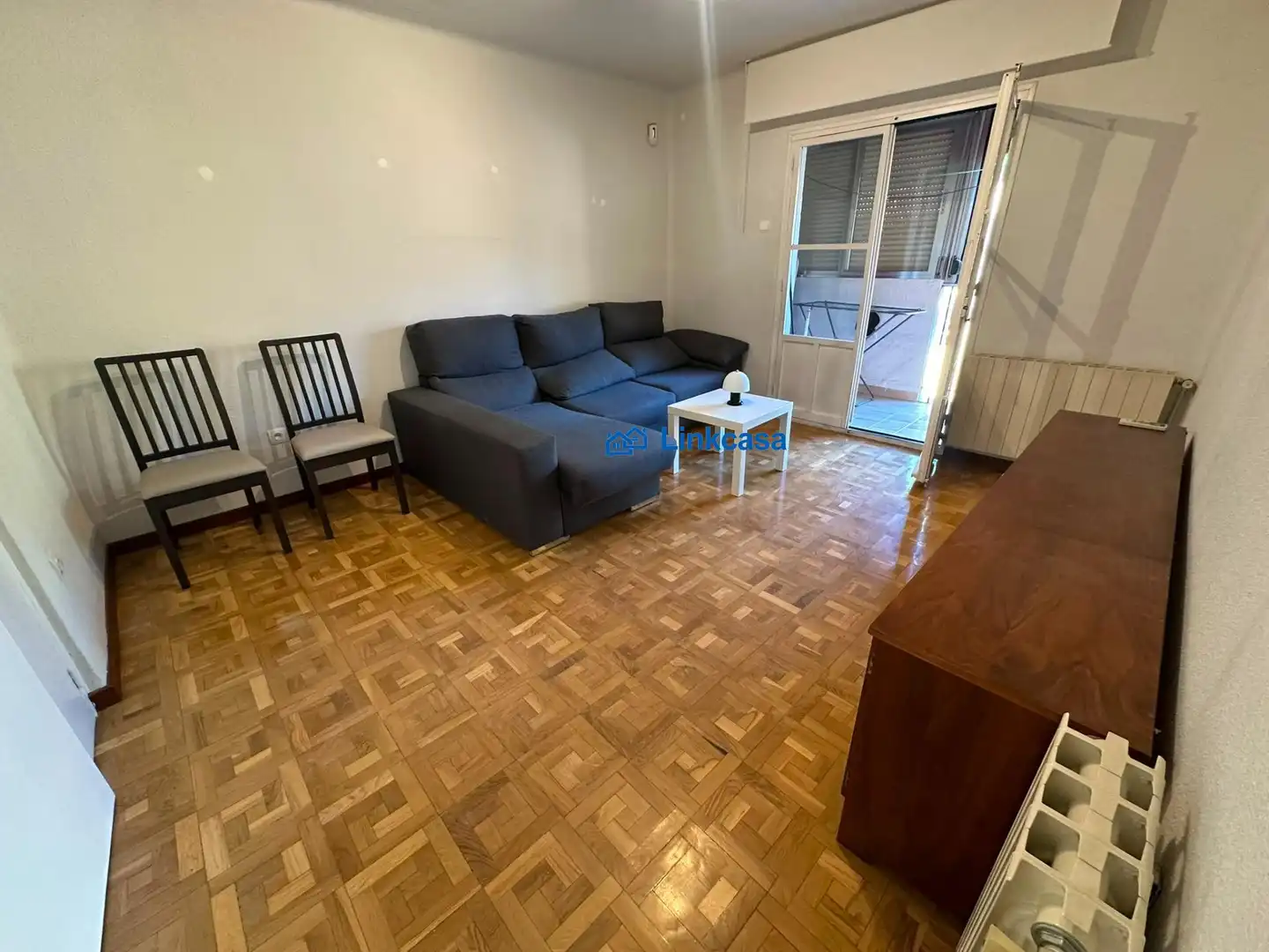 Sala de estar de Piso en venta en Madrid con Calefacción, Parquet y Terraza