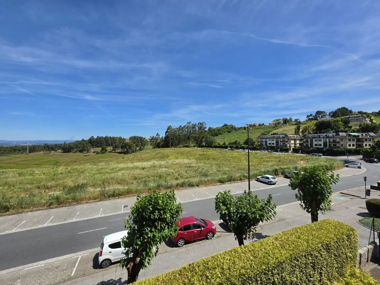 Vista exterior de Pis de lloguer en A Coruña Capital  amb Calefacció, Terrassa i Moblat