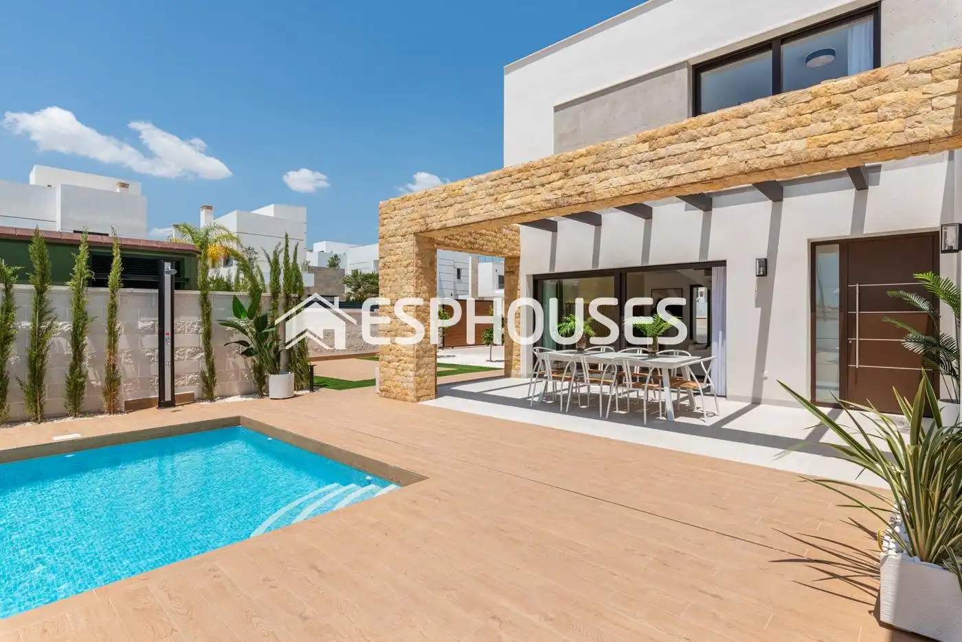 Vista exterior de Casa o chalet en venta en Rojales con Terraza, Piscina y Balcón