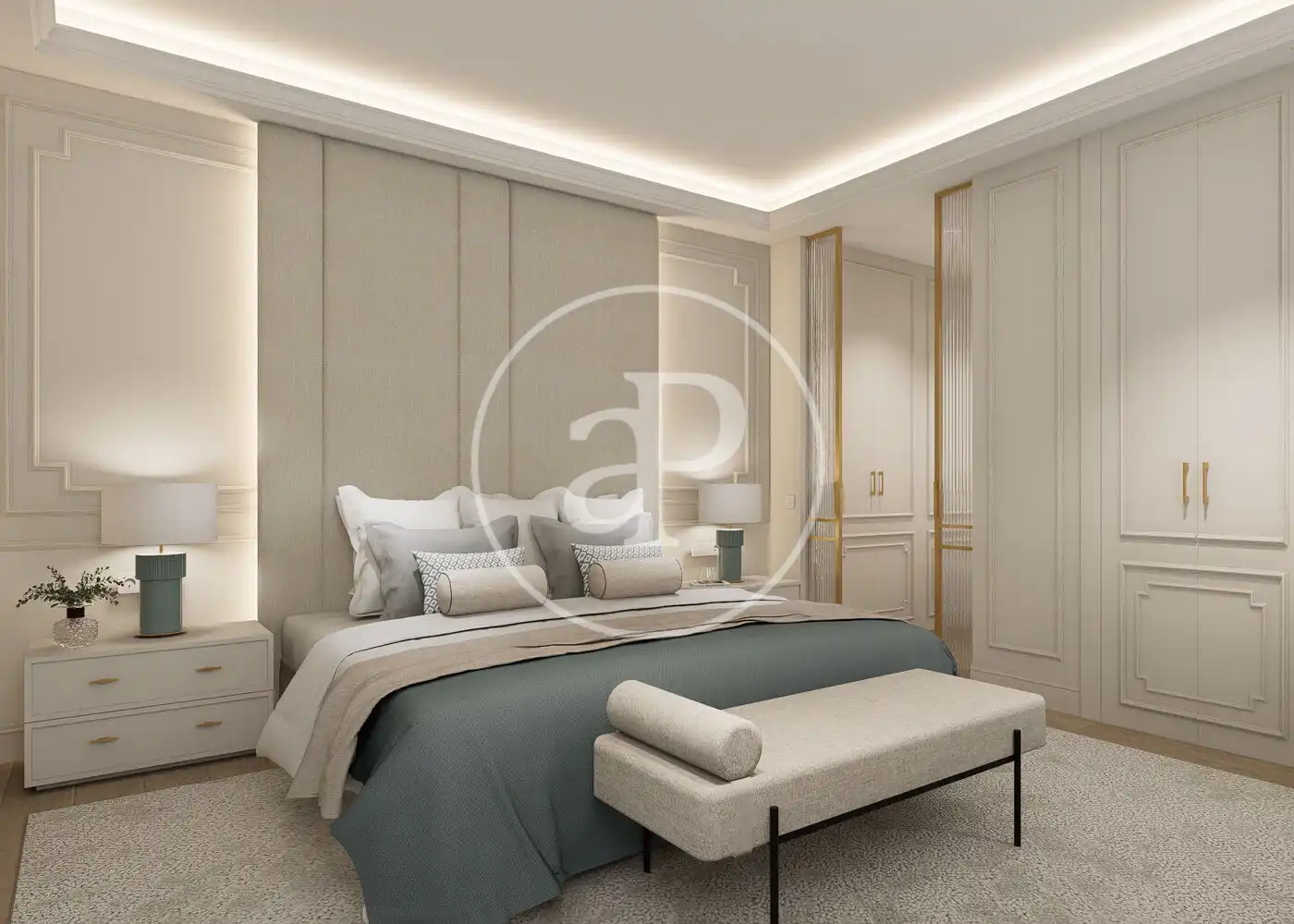Bedroom of Flat for sale in Madrid  with Air Conditioner, Heating and Furnished