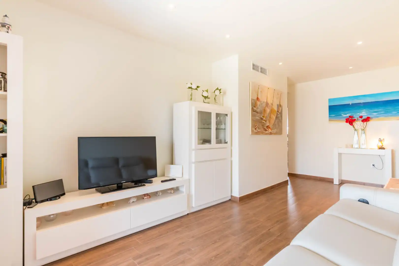 Sala de estar de Piso en venta en Pilar de la Horadada con Aire acondicionado, Calefacción y Jardín privado