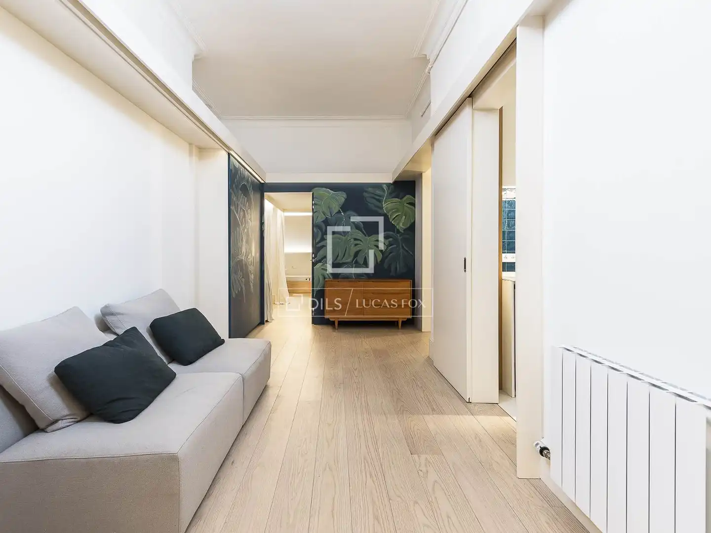 Sala de estar de Piso en venta en Barcelona con Aire acondicionado, Calefacción y Parquet