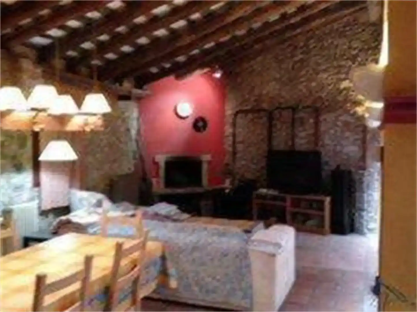 Sala d'estar de Finca rústica en venda en Osor amb Parquet, Moblat i Balcó