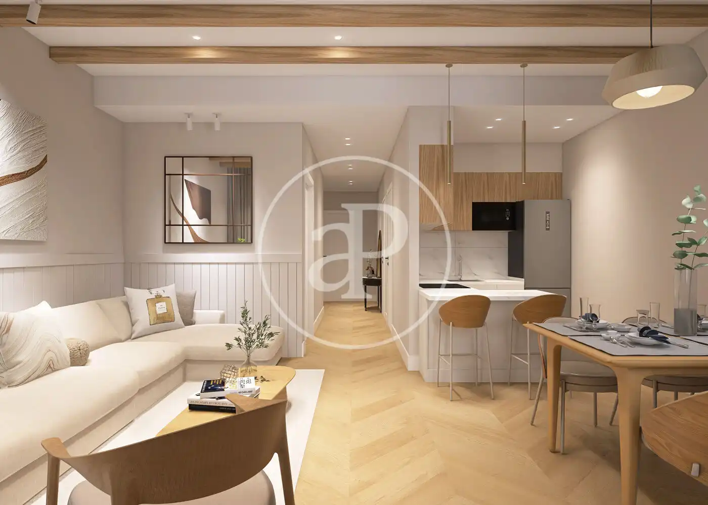 Living room of Flat for sale in Barcelona  with Air Conditioner, Heating and Terrace