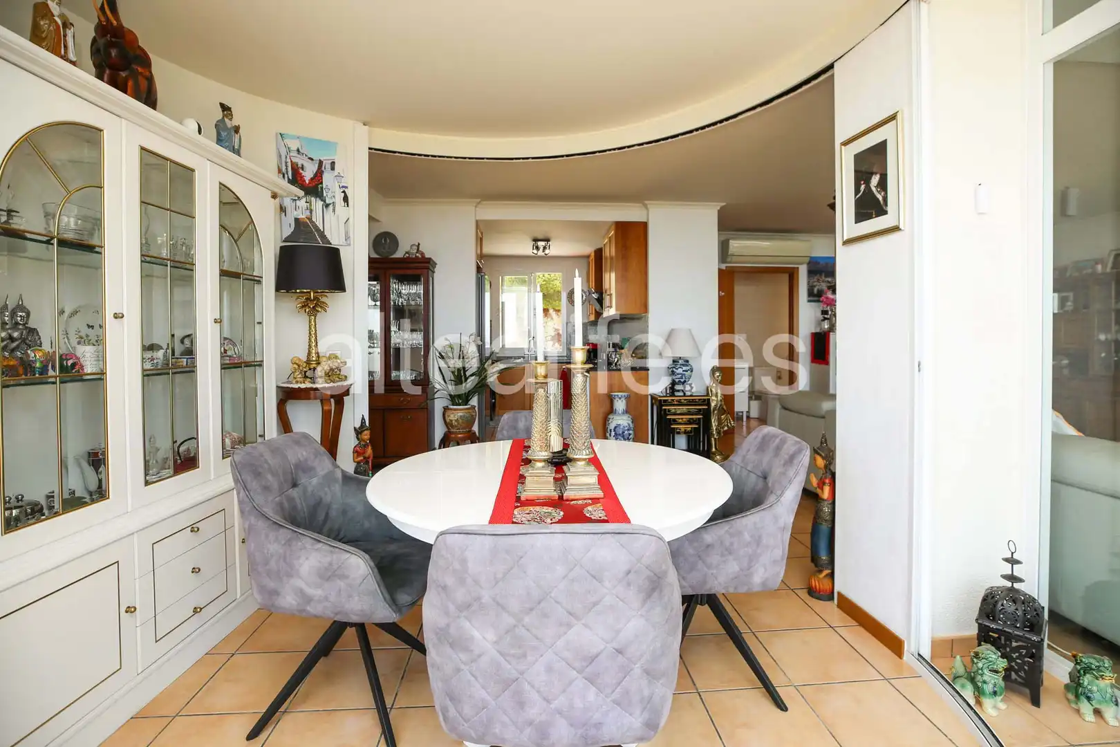 Menjador de Apartament en venda en Altea amb Aire condicionat, Terrassa i Forn
