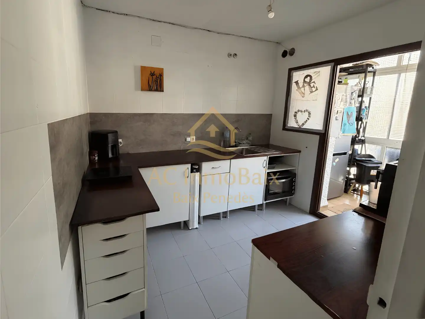 Cuina de Casa adosada en venda en Cubelles amb Parquet i Terrassa