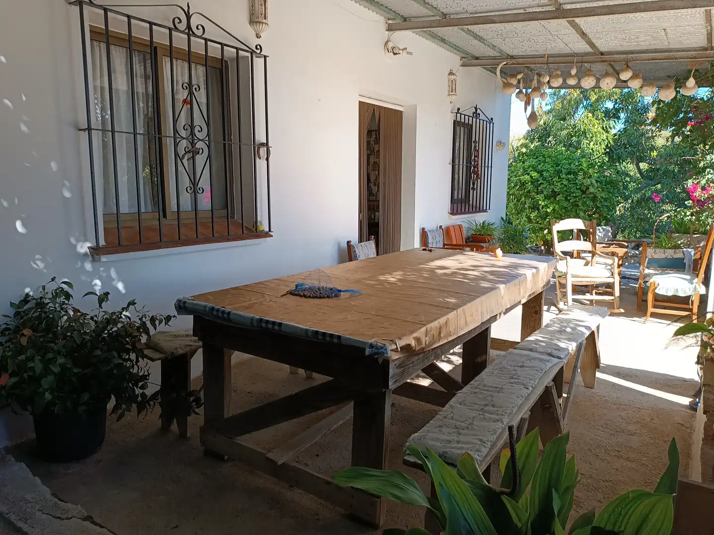Terraza de Finca rústica en venta en Estepona con Jardín privado, Terraza y Amueblado