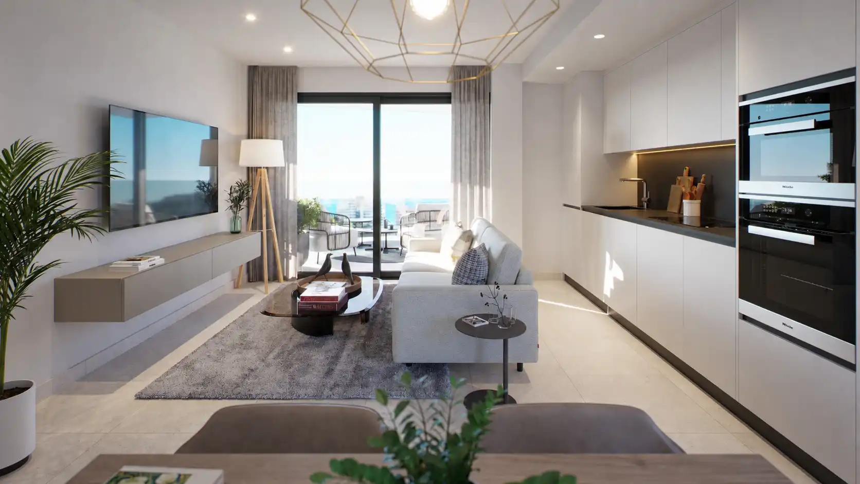 Living room of Apartments for sale in Fuengirola  with Air Conditioner, Heating and Terrace