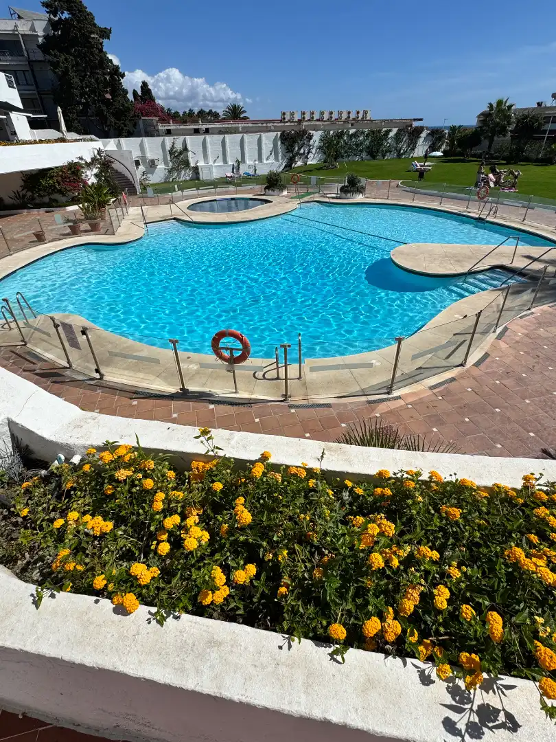 Swimming pool of Study for rent in Estepona  with Air Conditioner, Heating and Private garden
