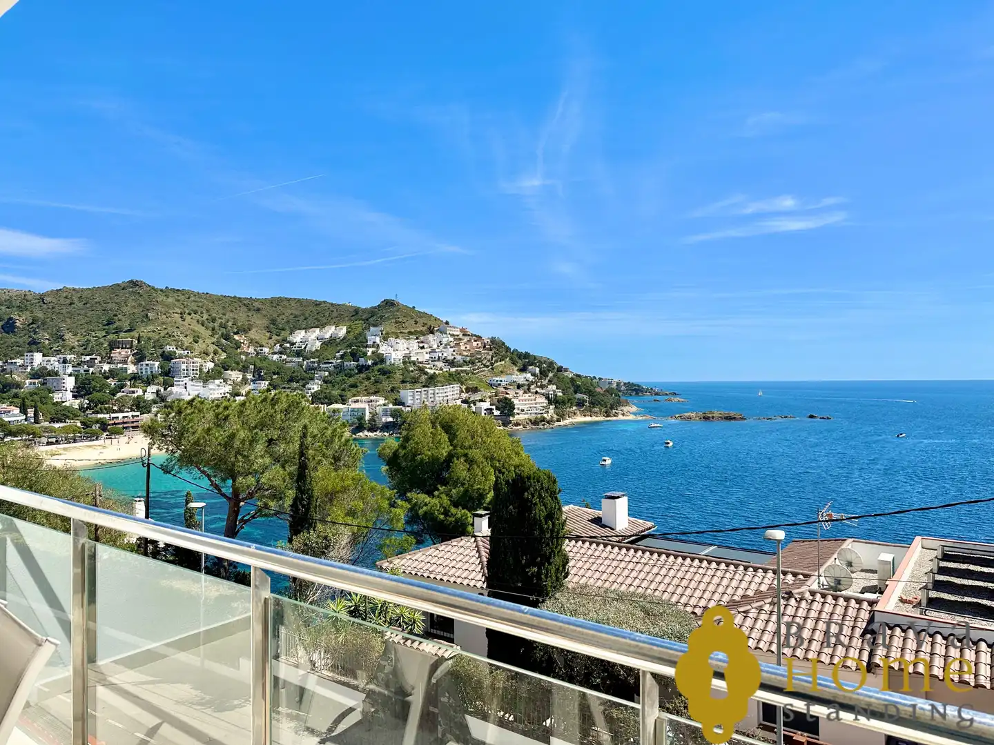 Terrasse von Wohnung zum Verkauf in Roses mit Klimaanlage, Terrasse und Möbliert
