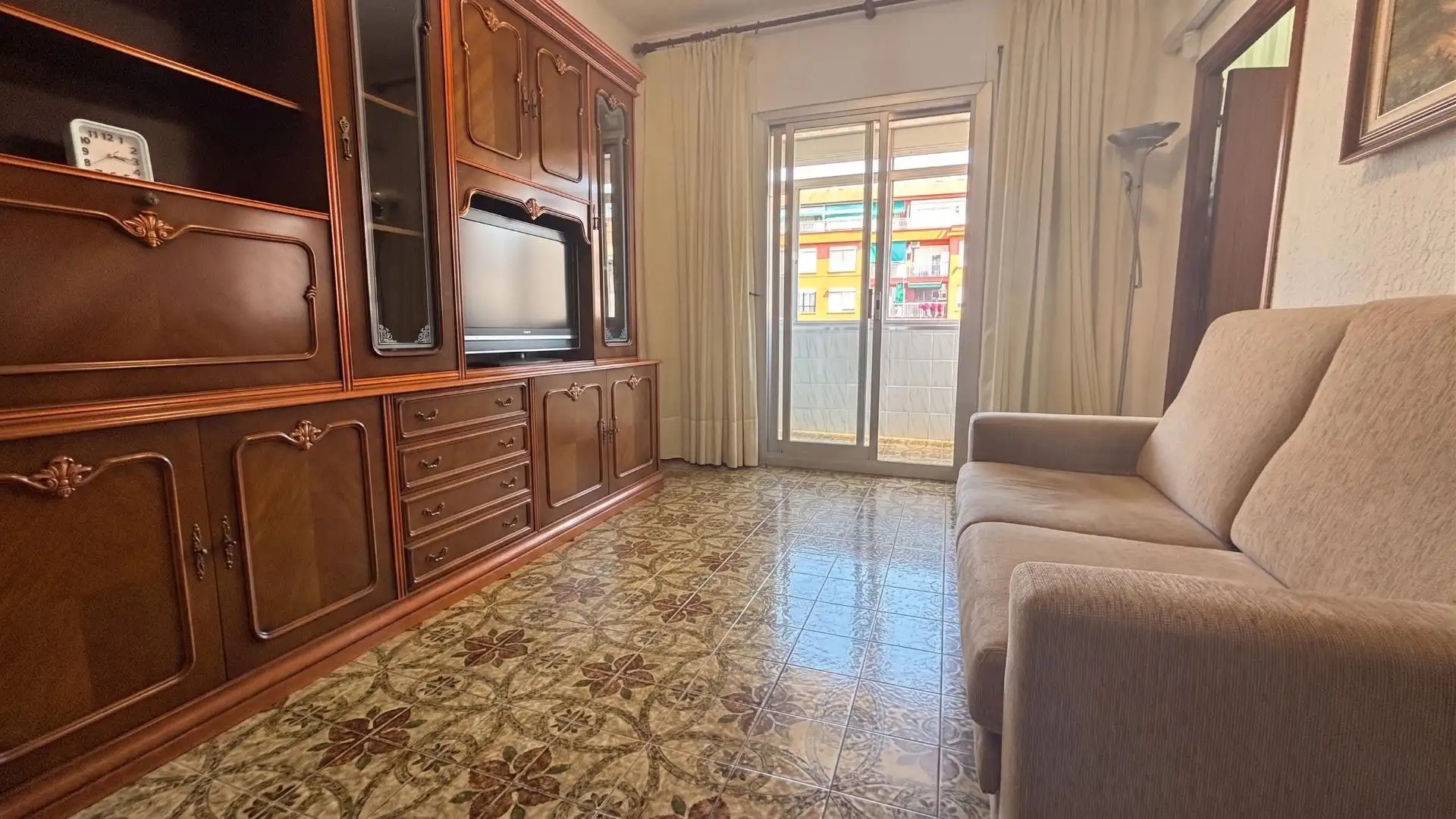 Sala de estar de Piso en venta en Barcelona con Aire acondicionado, Amueblado y Balcón