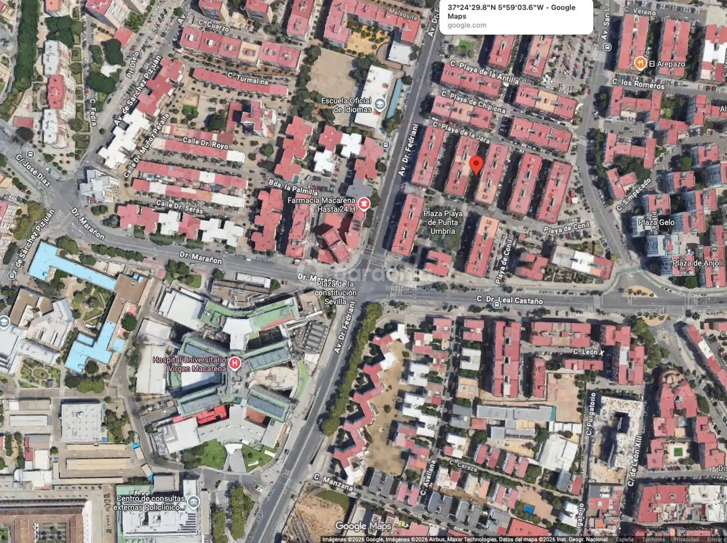 Vista exterior de Piso en venta en Sevilla con Terraza