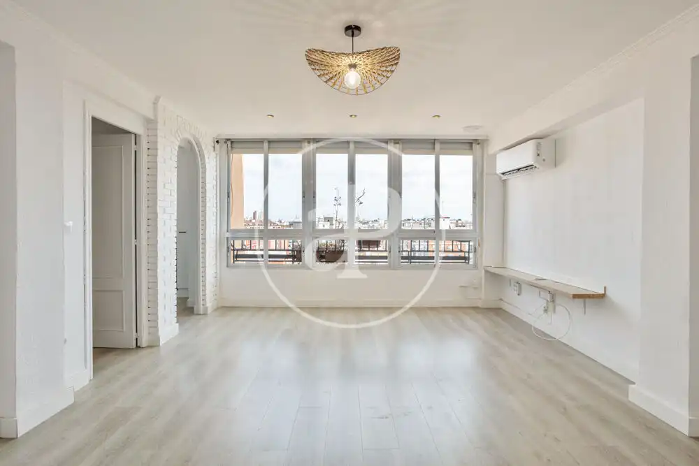 Wohnzimmer von Wohnung zur Miete in Valencia mit Klimaanlage, Heizung und Haustiere erlaubt