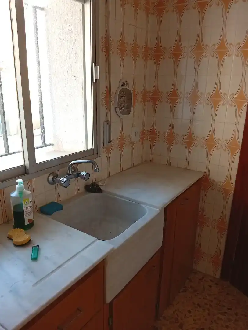 Cocina de Piso en venta en Graja de Campalbo con Jardín privado, Trastero y Amueblado