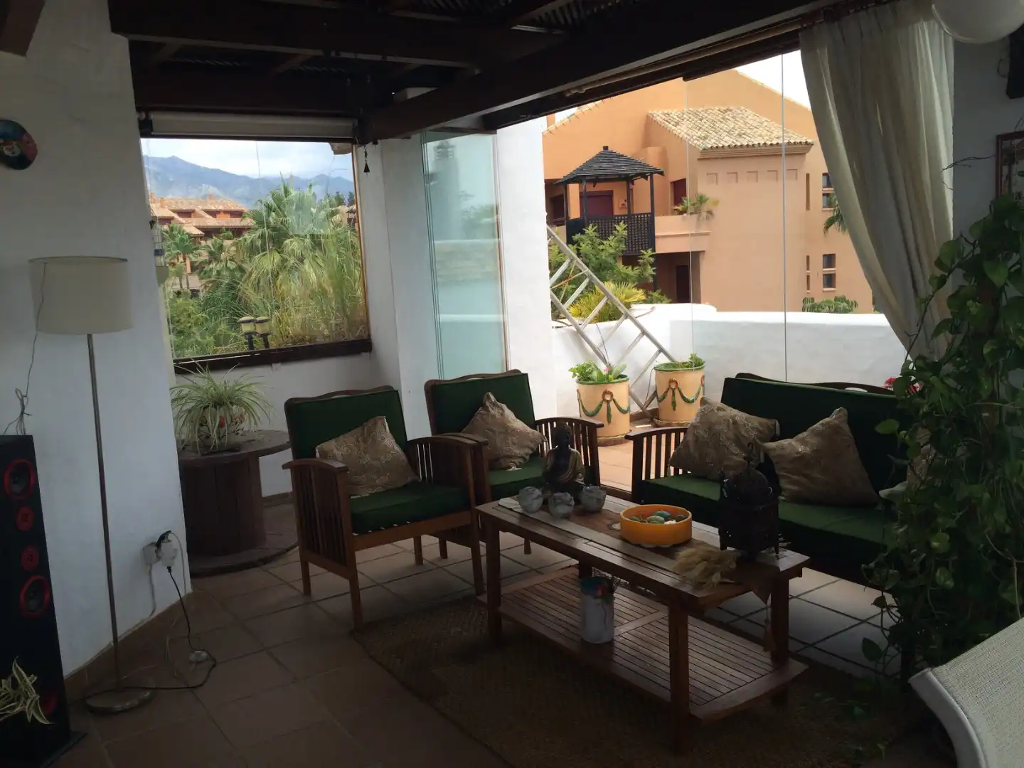 Terrasse von Dachboden zur Miete in Marbella mit Klimaanlage und Terrasse