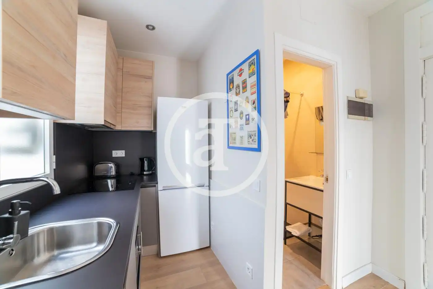 Kitchen of Flat for rent in Madrid  with Air Conditioner, Heating and Furnished