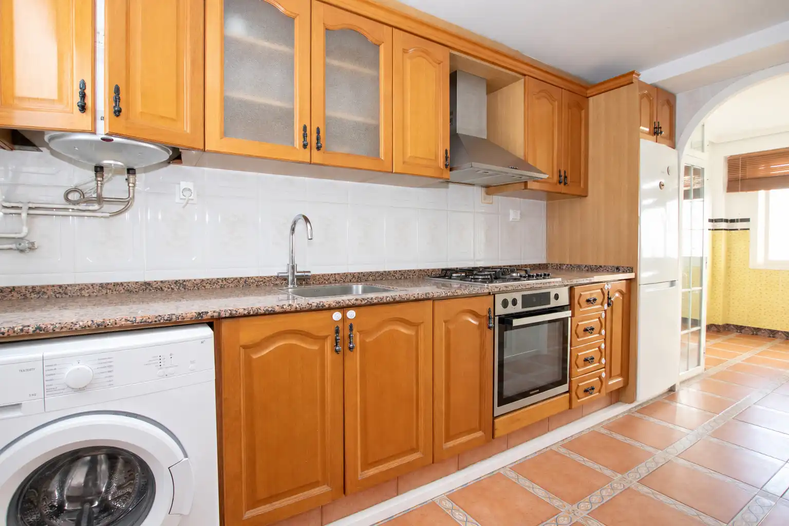 Cocina de Piso de alquiler en Meliana con Aire acondicionado, Amueblado y Balcón