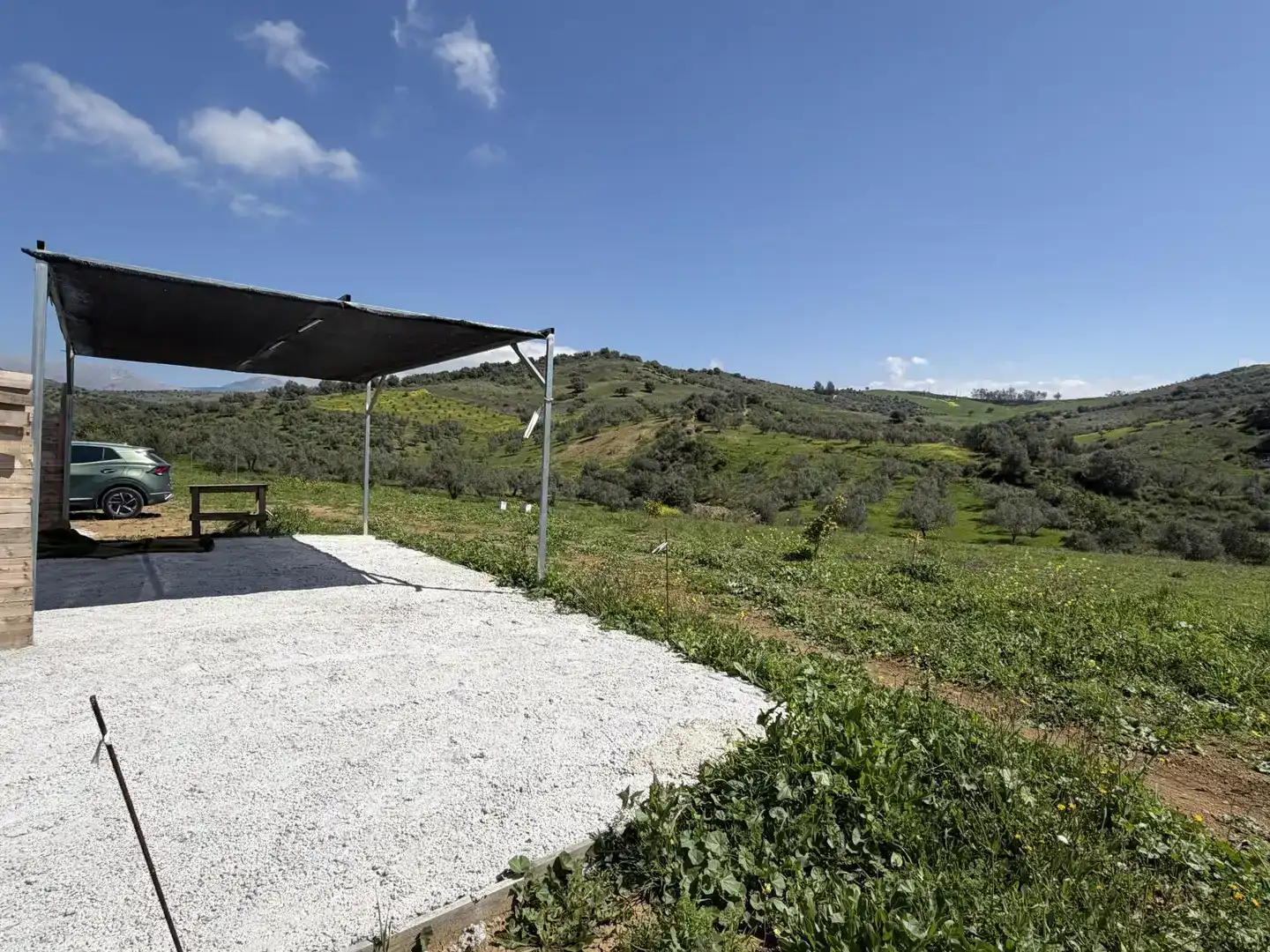 Terrasse von Country house zum Verkauf in Viñuela mit Schwimmbad