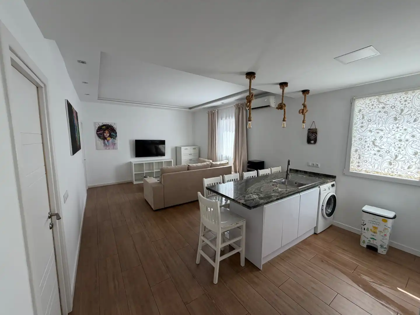 Sala de estar de Piso de alquiler en Málaga con Aire acondicionado, Calefacción y Amueblado