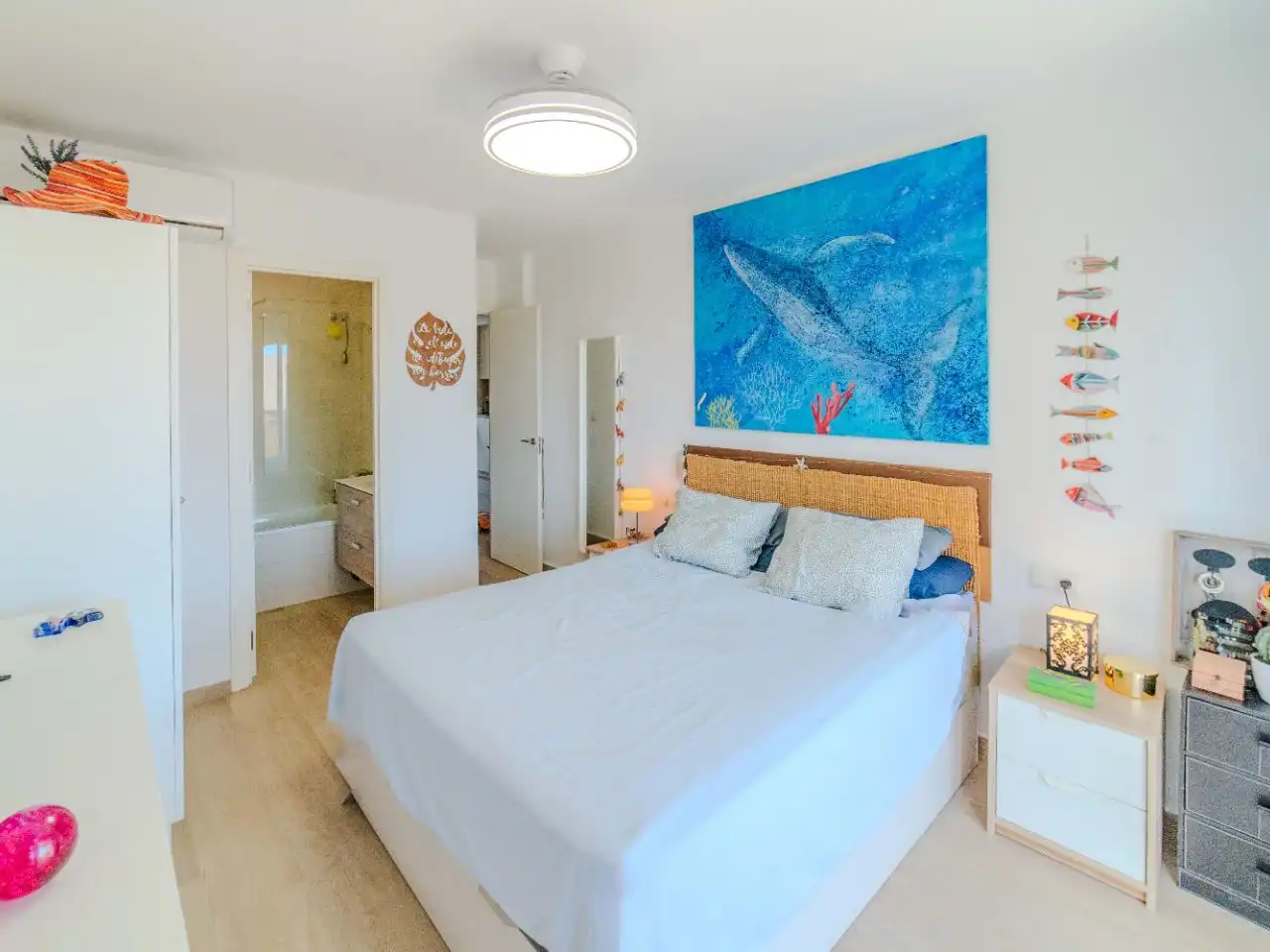 Bedroom of Flat for sale in Málaga Capital  with Air Conditioner, Terrace and Balcony