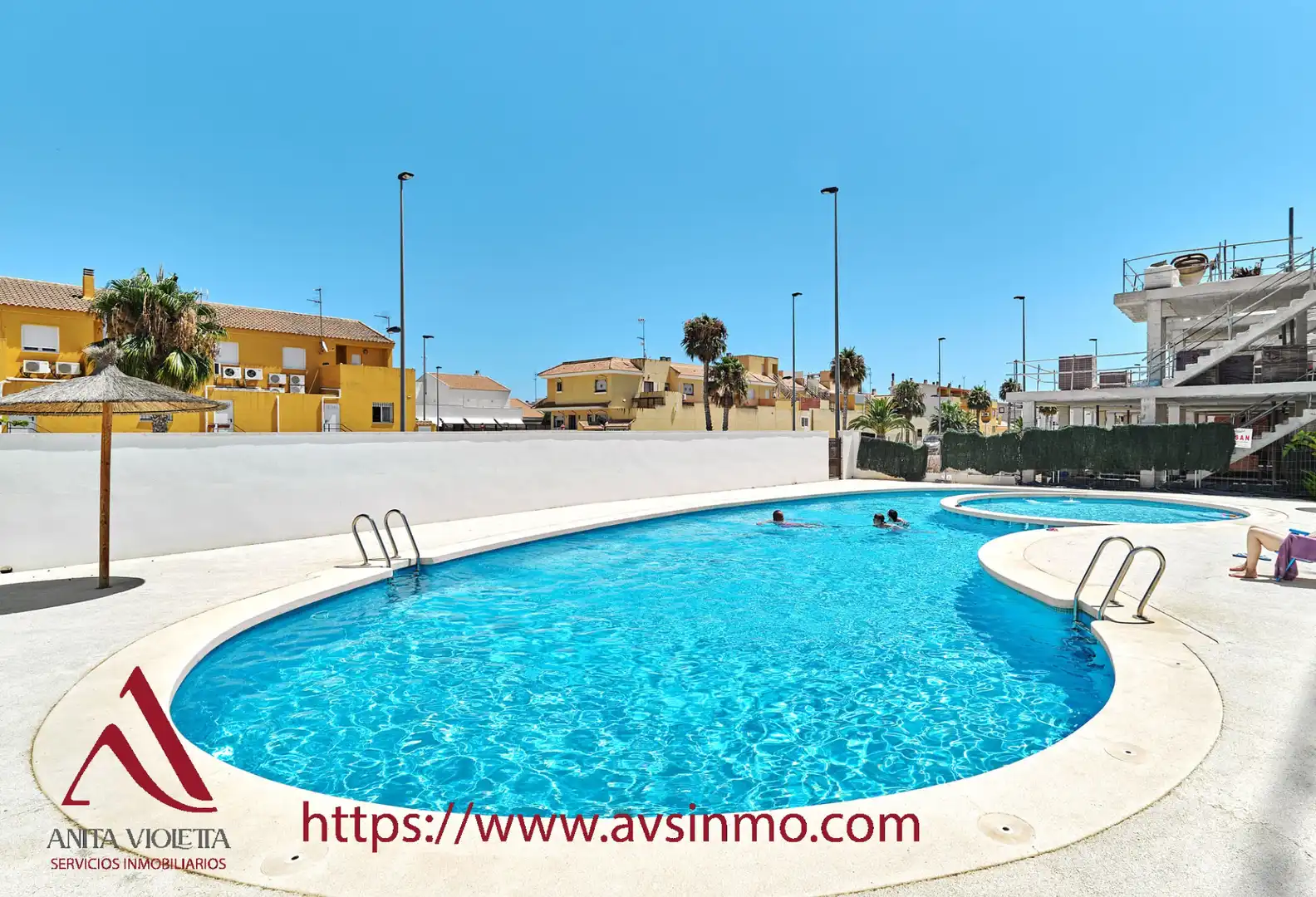 Swimming pool of Houses for rent in San Pedro del Pinatar  with Air Conditioner, Private garden and Furnished