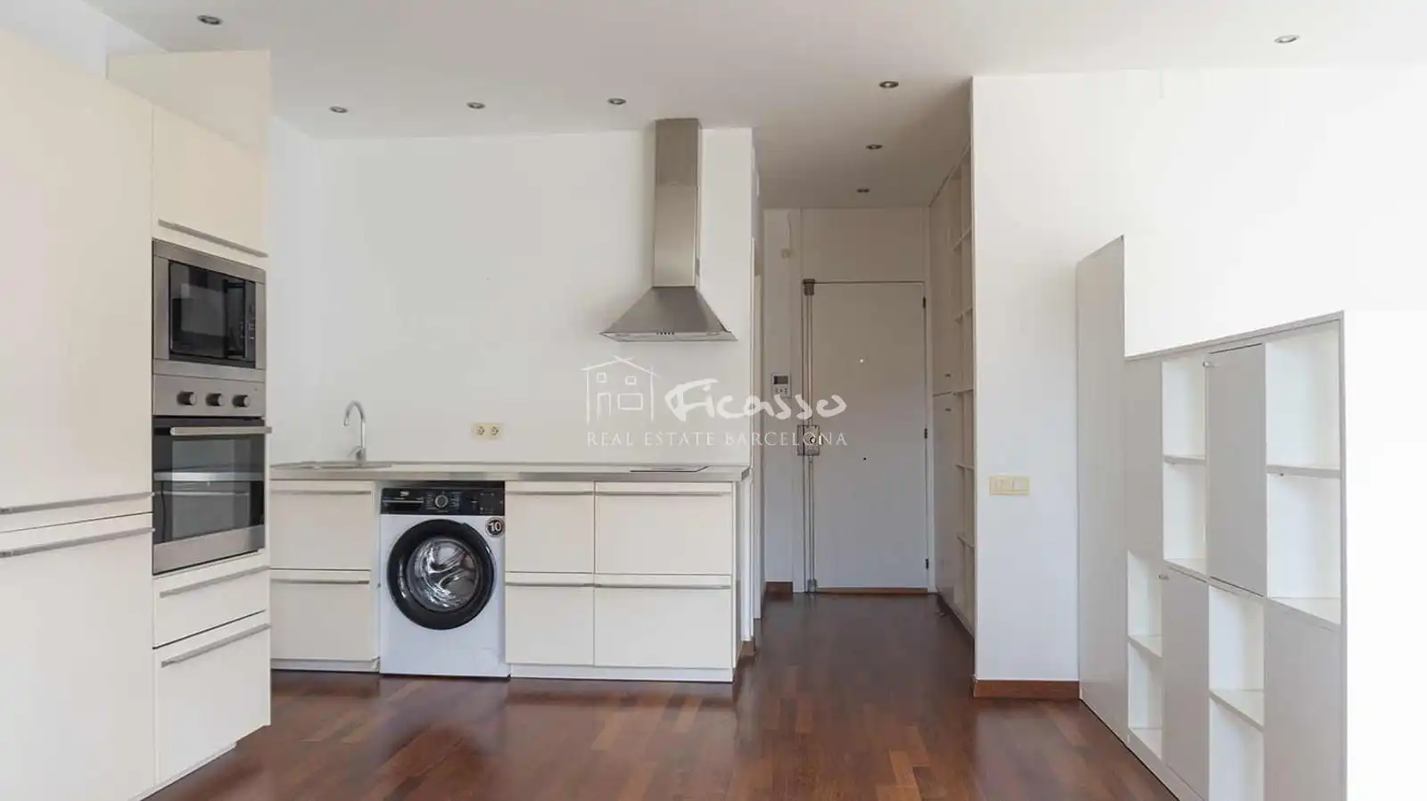 Kitchen of Attic for rent in Barcelona  with Air Conditioner, Heating and Parquet flooring