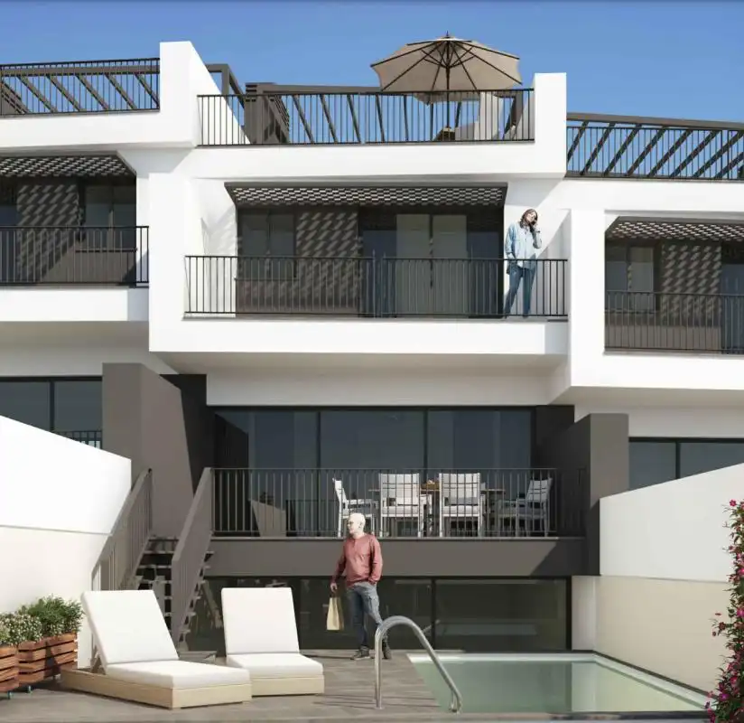 Terraza de Casa adosada en venta en Nerja con Calefacción, Terraza y Piscina