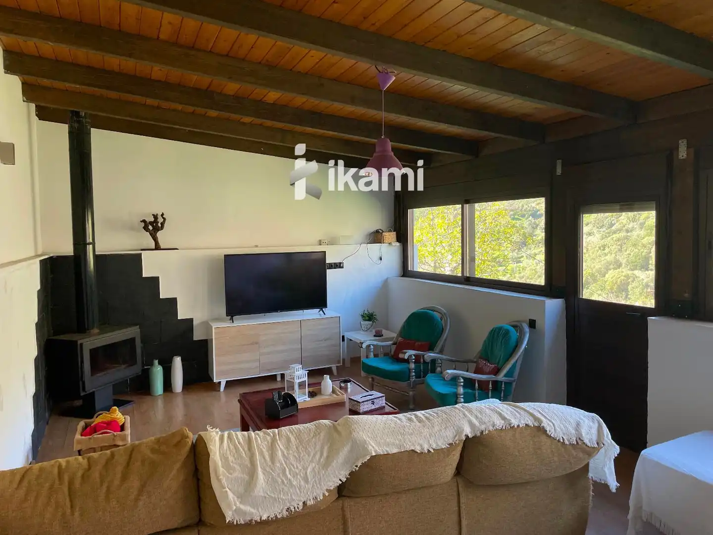 Sala de estar de Casa o chalet en venta en Ojén con Calefacción, Jardín privado y Trastero