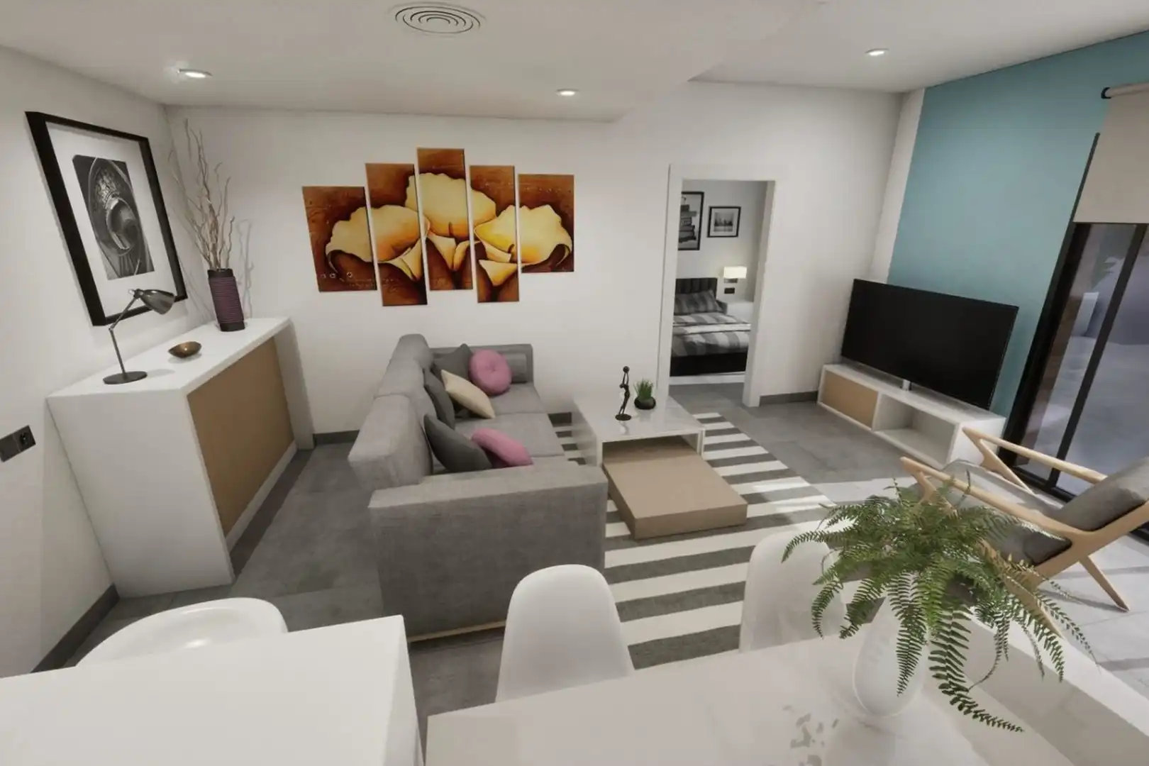 Wohnzimmer von Einfamilien-Reihenhaus zum Verkauf in Torre-Pacheco