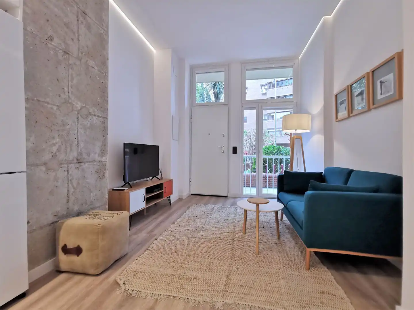 Wohnzimmer von Wohnungen zur Miete in Madrid mit Klimaanlage