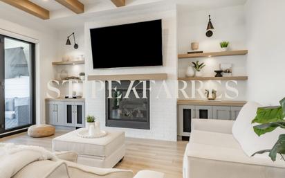 Living room of Attic for sale in  Barcelona Capital  with Air Conditioner and Terrace