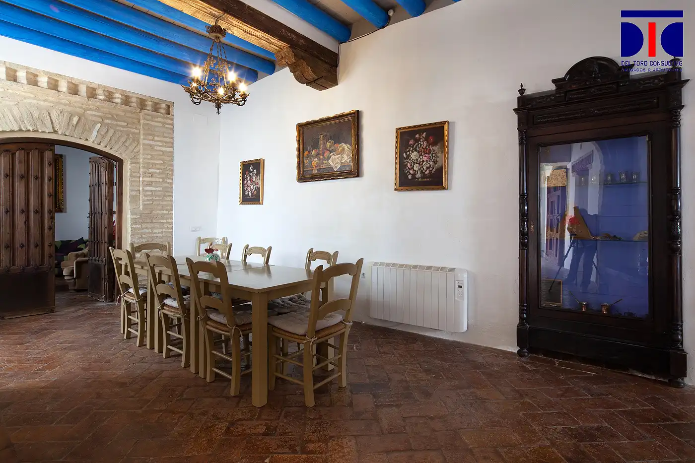 Comedor de Finca rústica en venta en Carmona con Aire acondicionado, Calefacción y Jardín privado