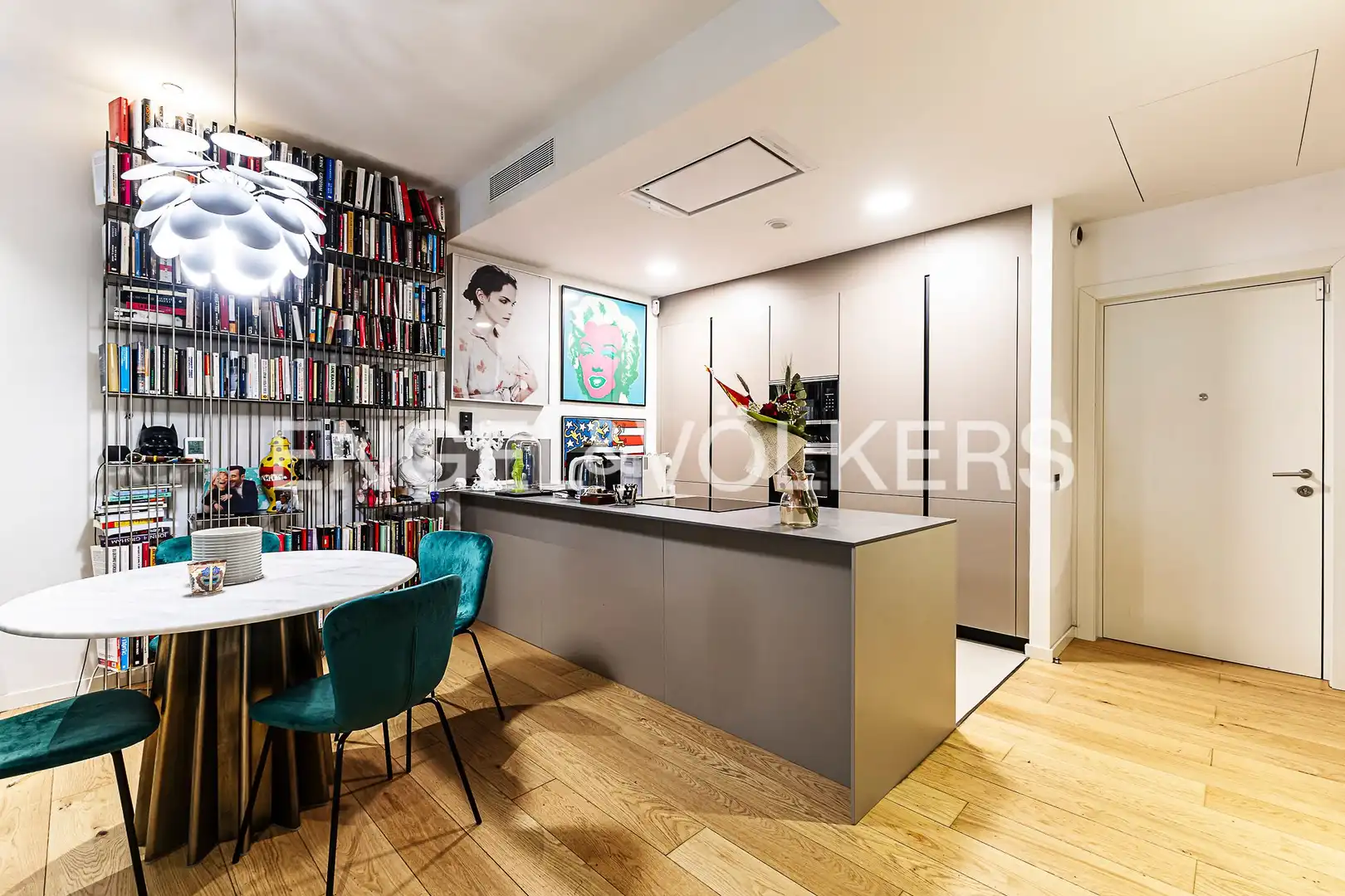 Kitchen of Flat for sale in  Barcelona Capital  with Air Conditioner, Heating and Swimming Pool