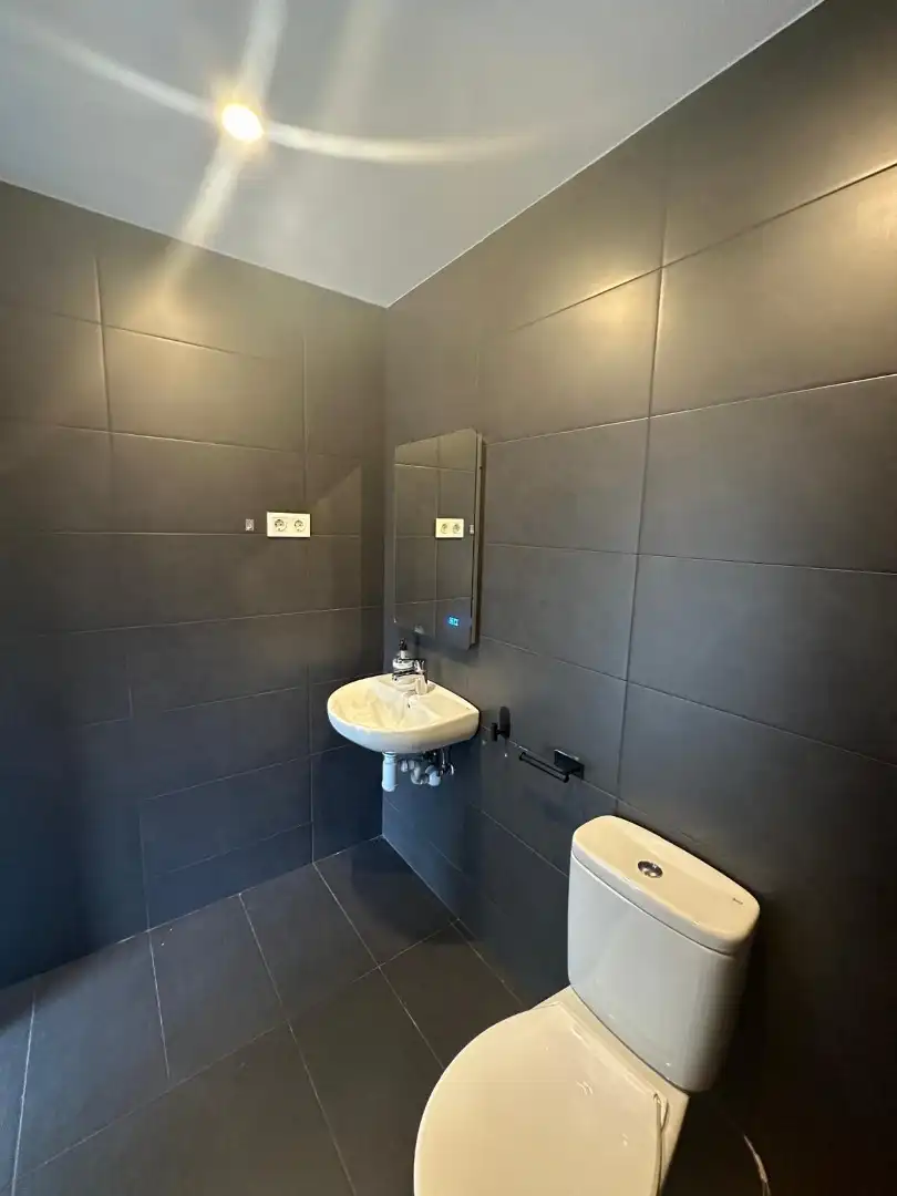 Badezimmer von Wohnung zum Verkauf in Manresa mit Heizung, Parkett und Ofen