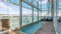 Swimming pool of Attic for sale in  Barcelona Capital  with Air Conditioner, Heating and Parquet flooring