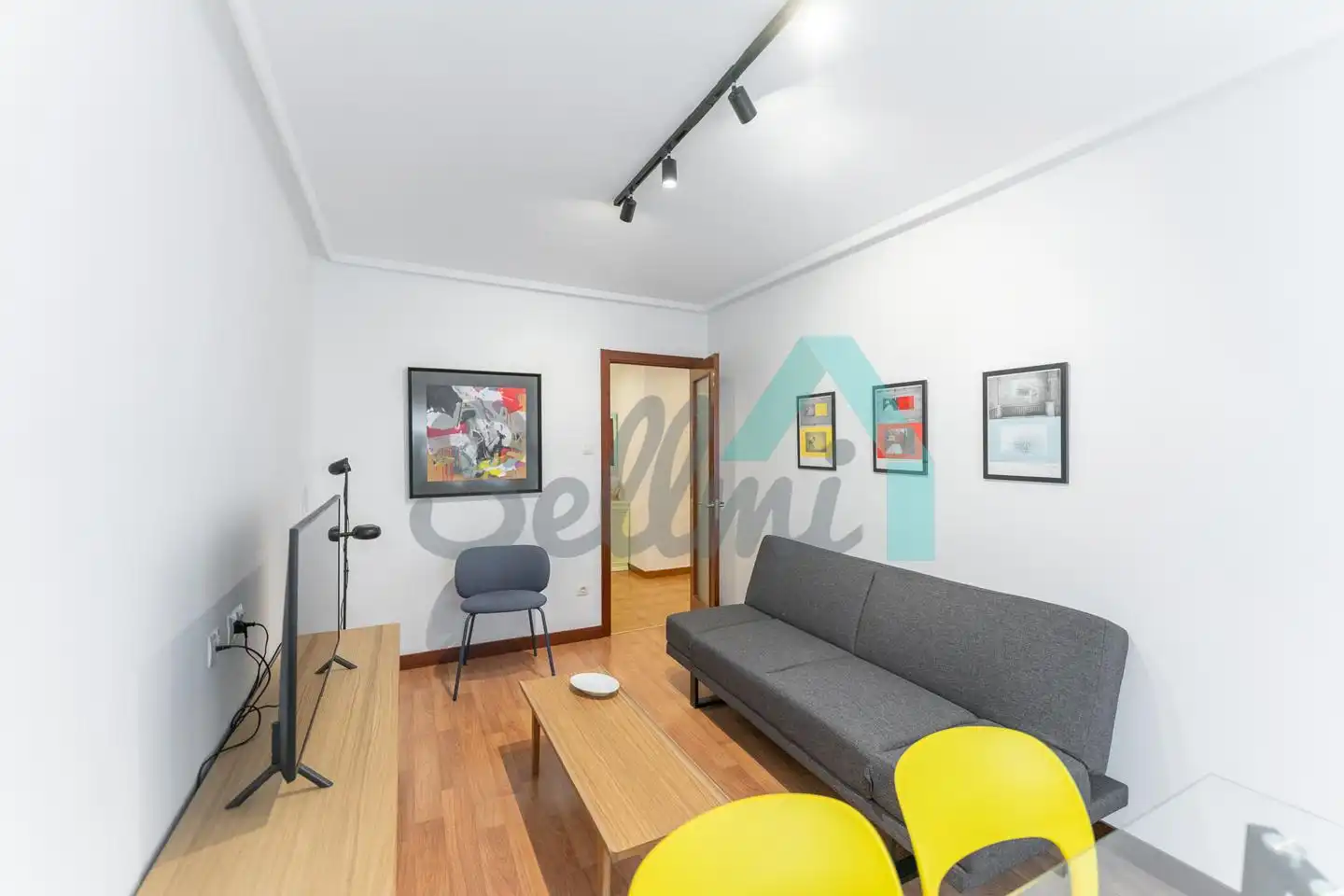 Sala de estar de Piso de alquiler en Gijón  con Calefacción y Amueblado