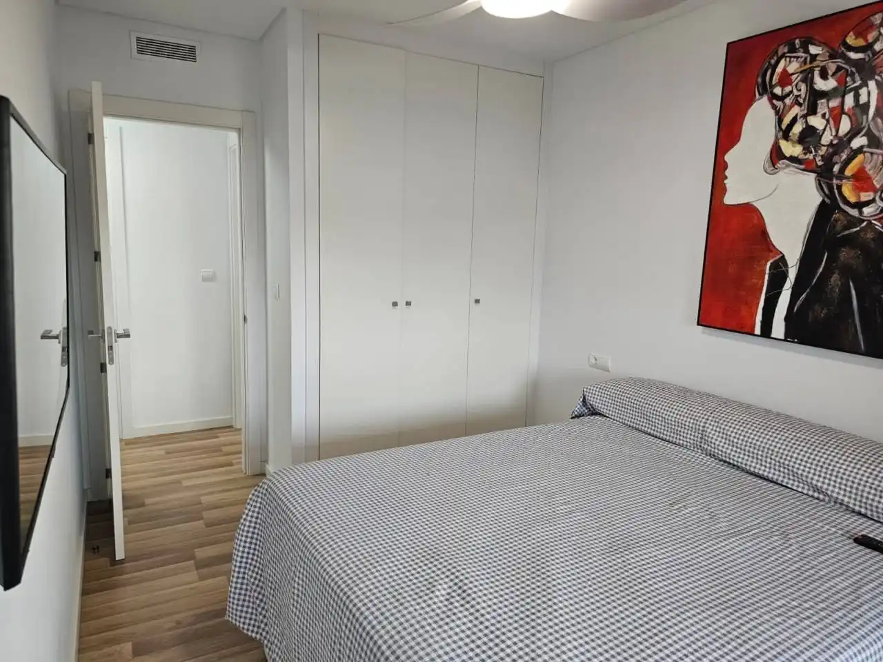 Bedroom of Flat for rent in Murcia  with Air Conditioner, Terrace and Furnished