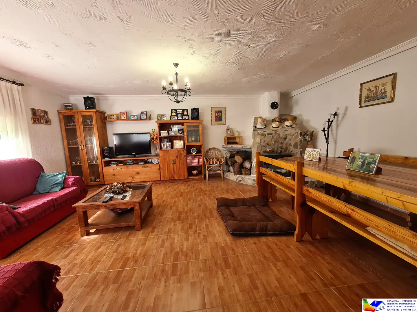 Sala de estar de Casa o chalet en venta en Fuente El Saz de Jarama con Aire acondicionado, Calefacción y Jardín privado