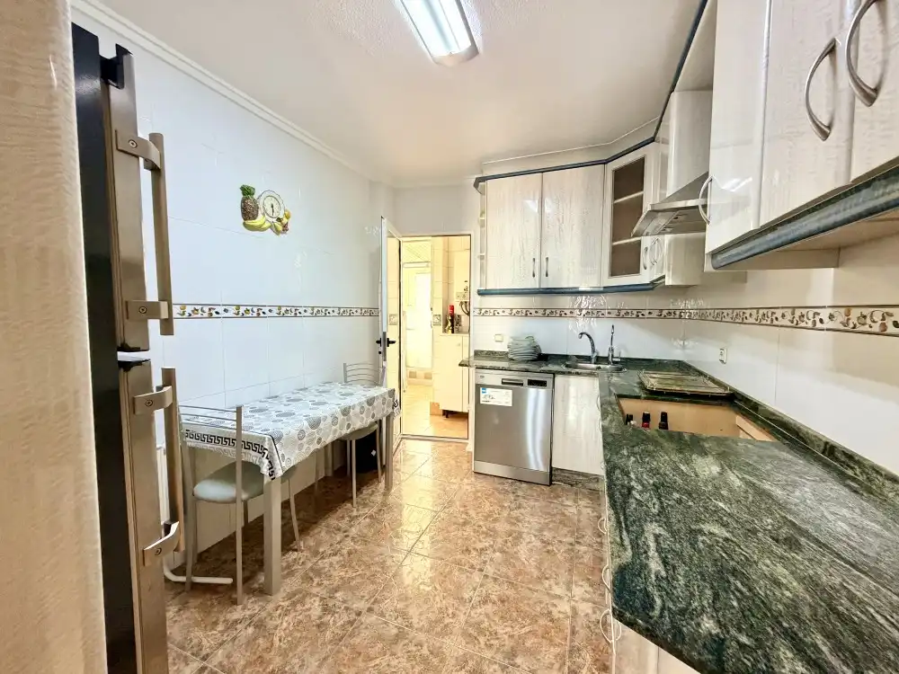 Kitchen of Flat for sale in Rojales  with Air Conditioner, Furnished and Balcony