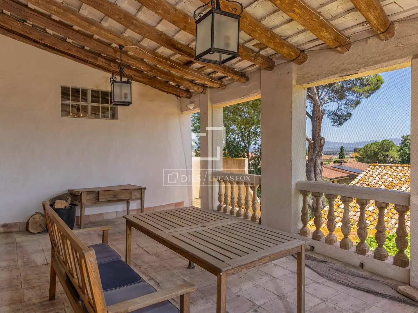 Terraza de Finca rústica en venta en Garrigàs con Aire acondicionado, Calefacción y Jardín privado