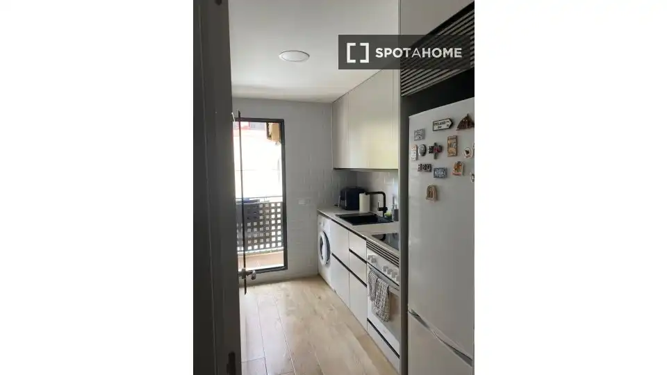 Küche von Wohnung zur Miete in Madrid mit Klimaanlage, Heizung und Möbliert