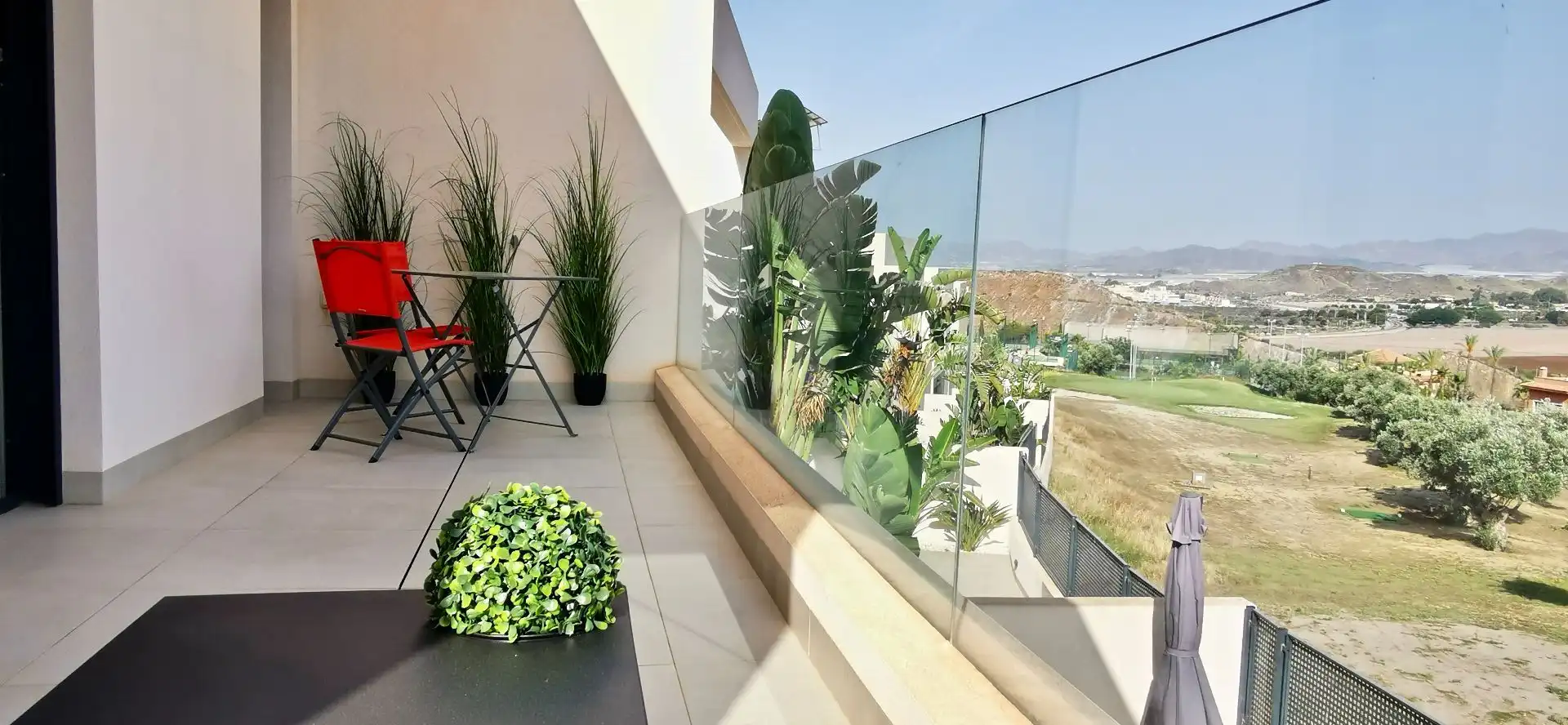 Terrassa de Casa o xalet de lloguer en Águilas amb Aire condicionat, Jardí privat i Terrassa