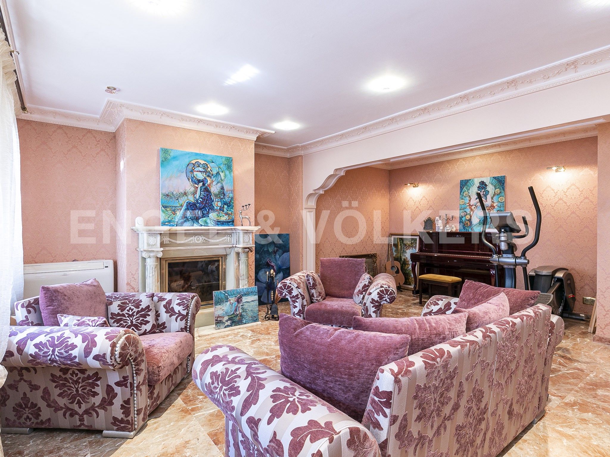 Sala d'estar de Casa o xalet en venda en Sant Just Desvern amb Aire condicionat, Calefacció i Parquet