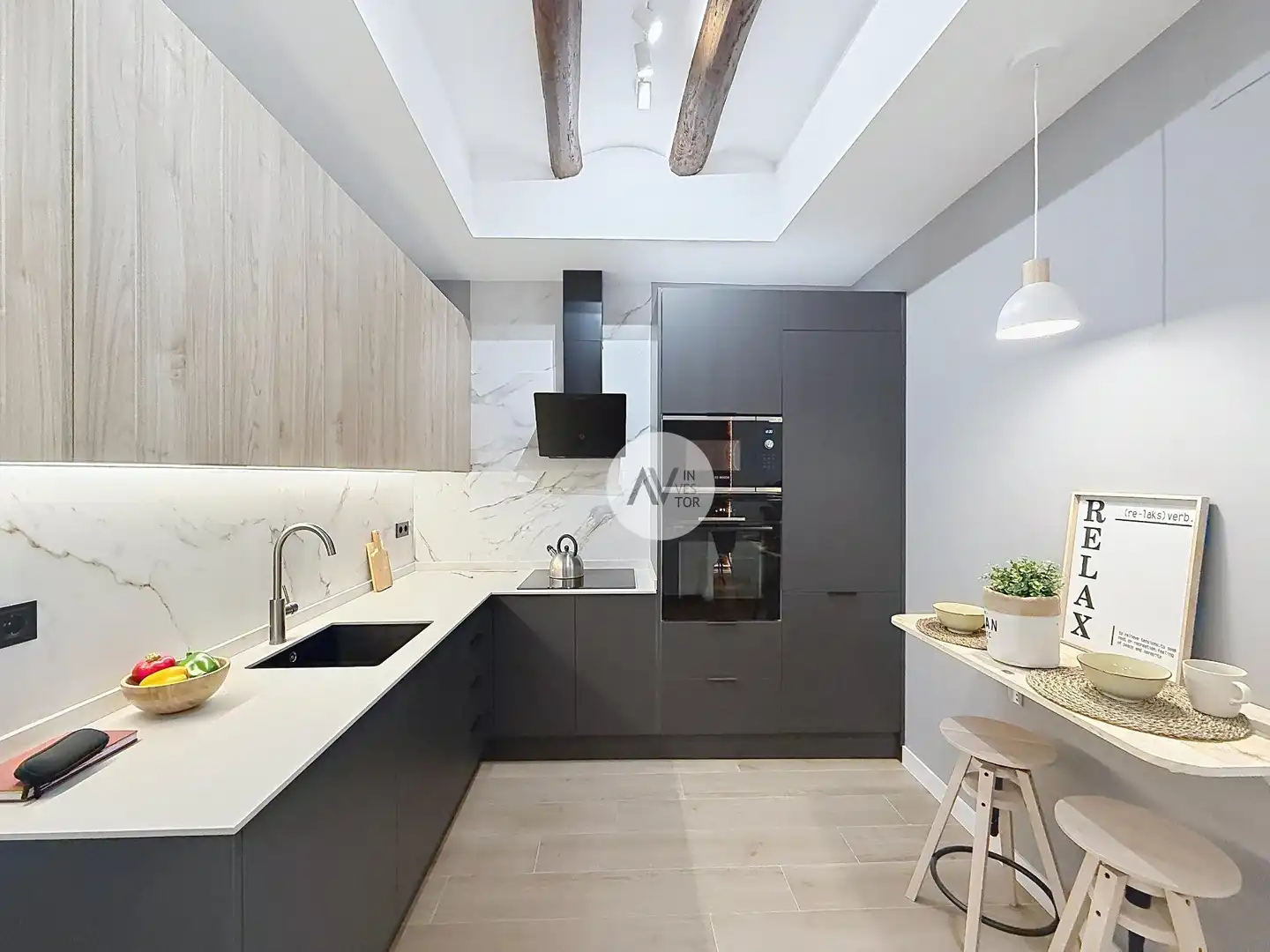 Kitchen of Apartments for sale in Barcelona  with Air Conditioner, Heating and Parquet flooring