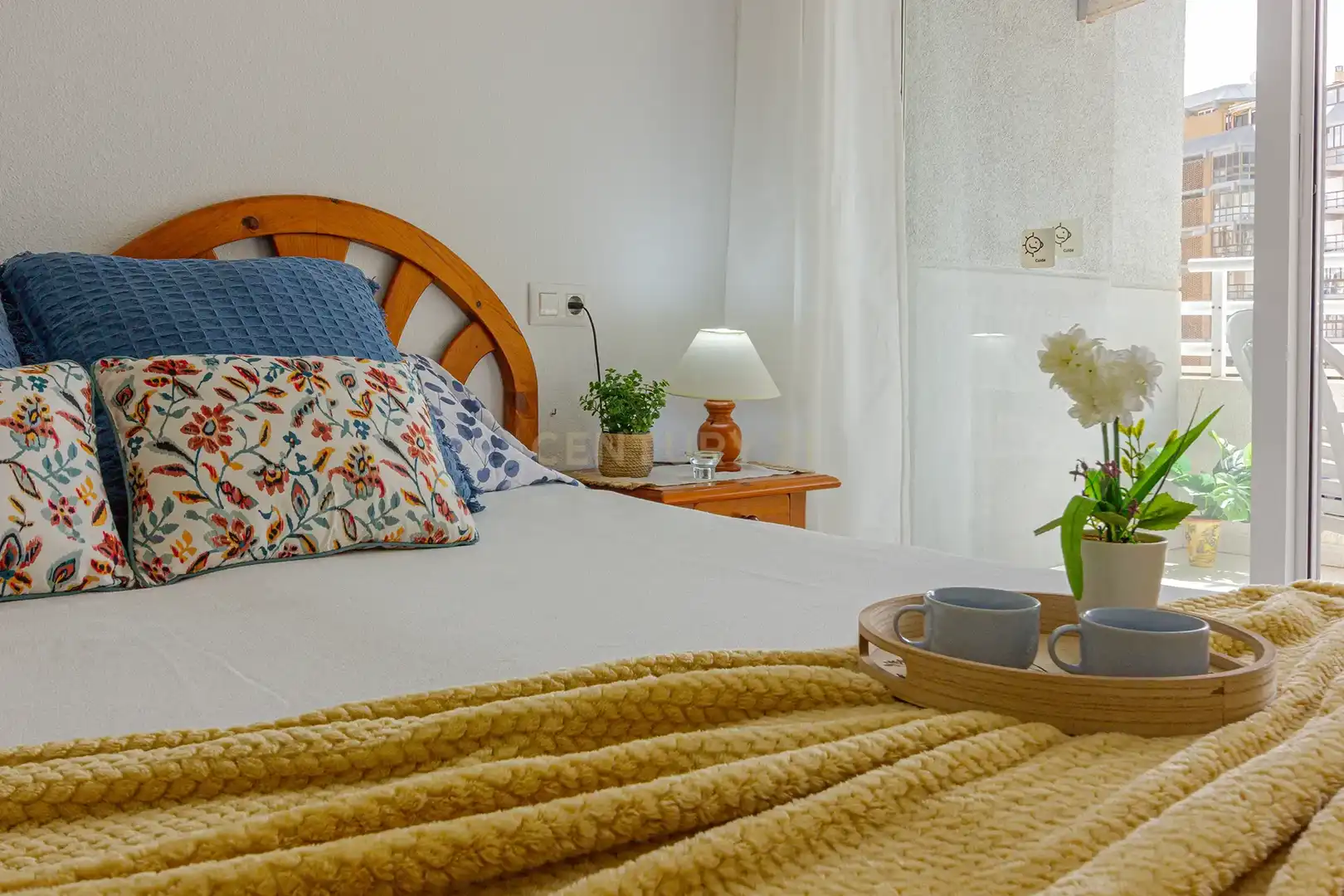 Bedroom of Apartments for sale in Calpe / Calp  with Air Conditioner, Storage room and Oven