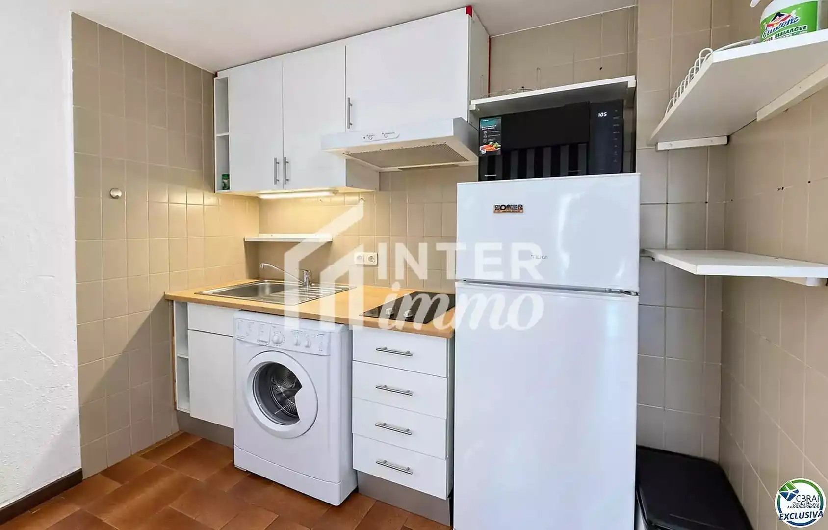 Kitchen of Study for sale in Roses  with Air Conditioner, Terrace and Furnished