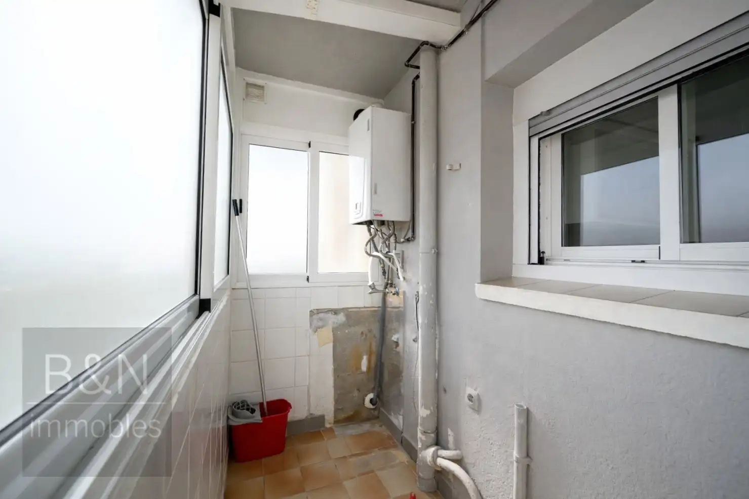 Balcony of Flat for sale in Terrassa  with Air Conditioner, Heating and Balcony